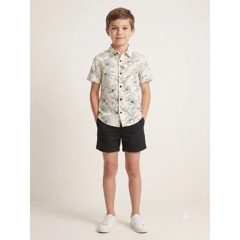5T Gap Line Cotton Black Shorts